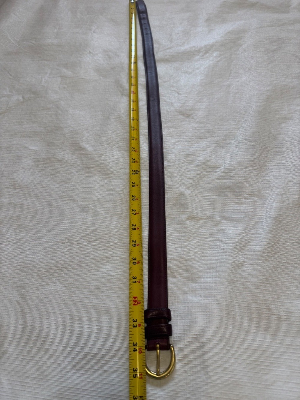 Coach Vintage made USS Leather Belt with Gold Buckle medium - Picture 6 of 7